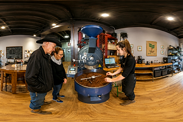 Specialty coffee roastery tasting